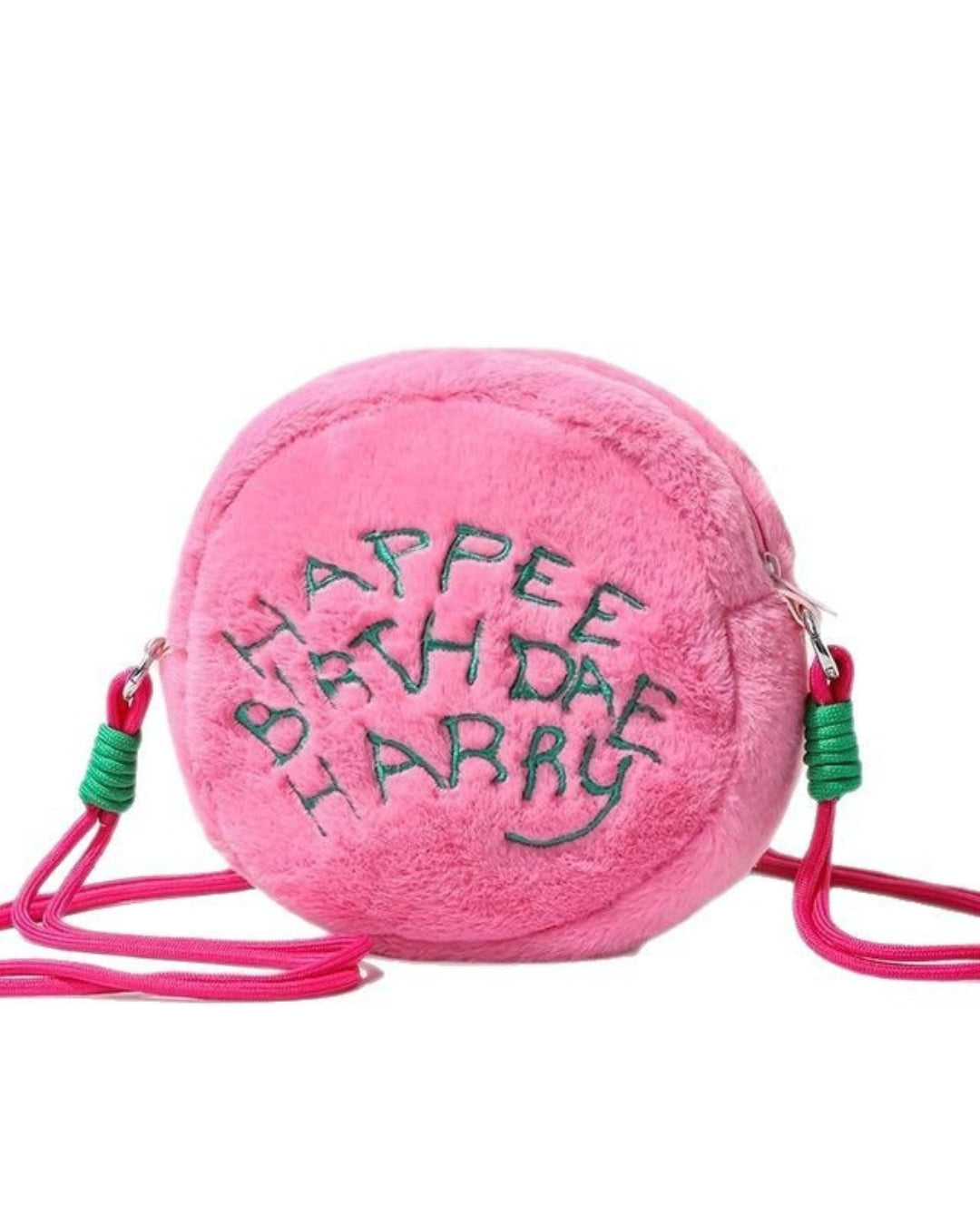 Itamoon Lightweight Plush Round Pink Mini Bag
