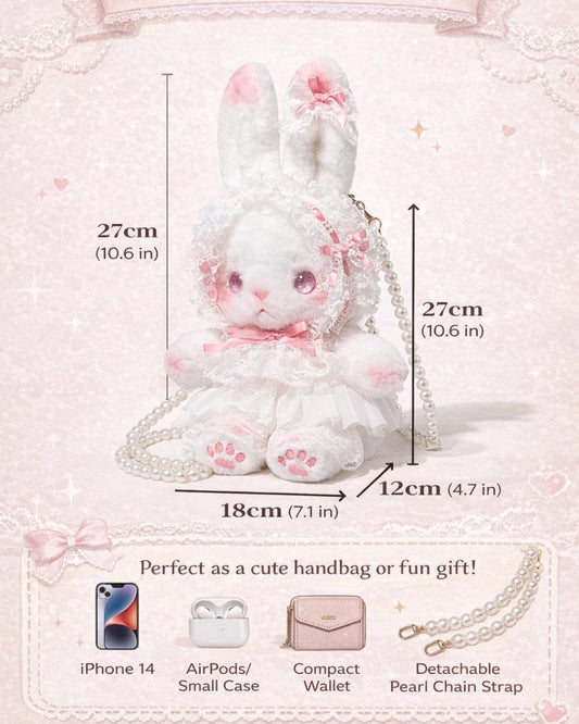 Itamoon Sweet Lolita Bunny Plush Crossbody Bag