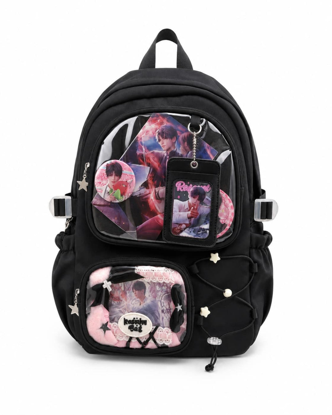 Itamoon Ita Bag Backpack – Cute Kawaii Double Clear Window Backpack