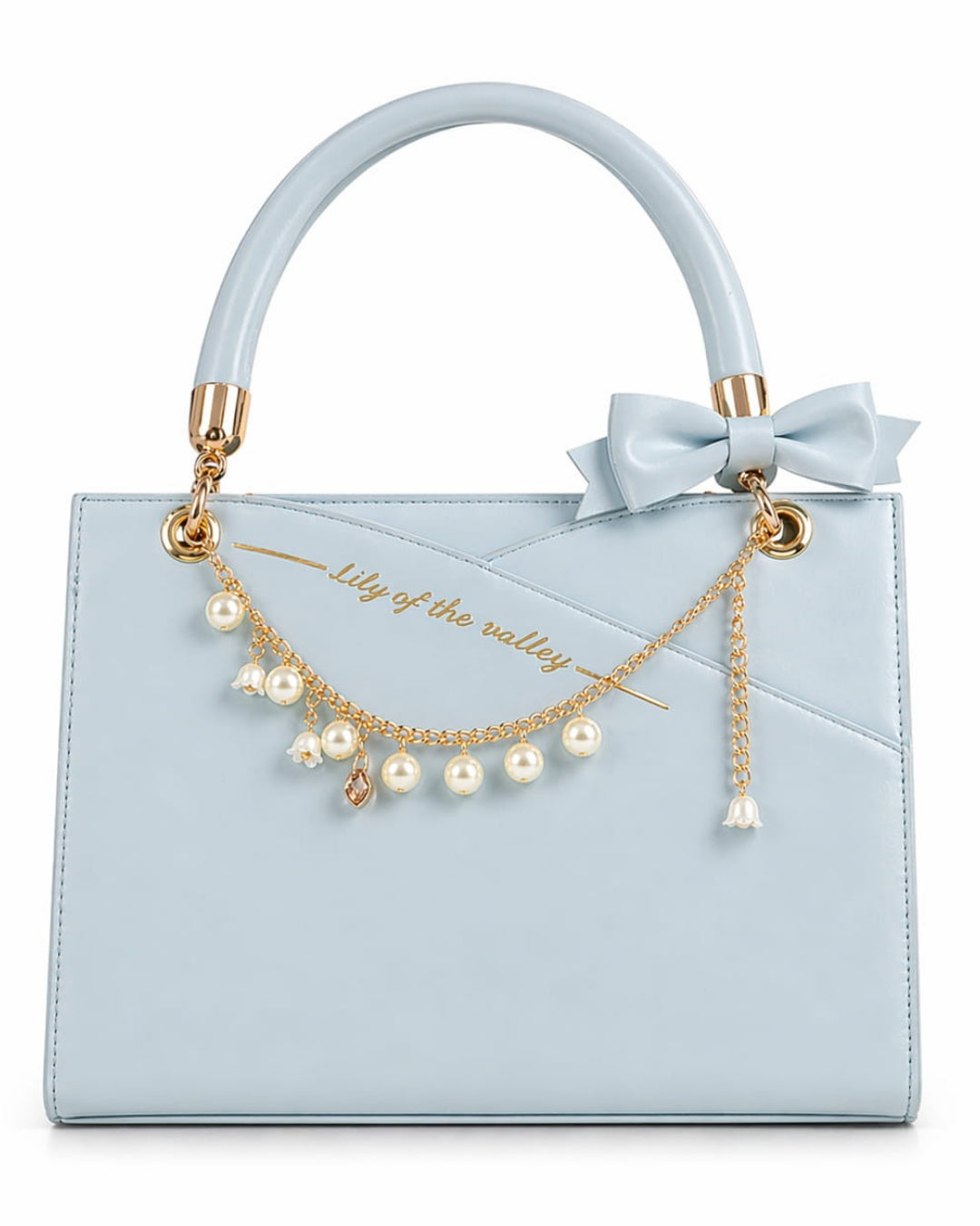 Itamoon Lily of the Valley Pearl Bow Ita Bag Handbag