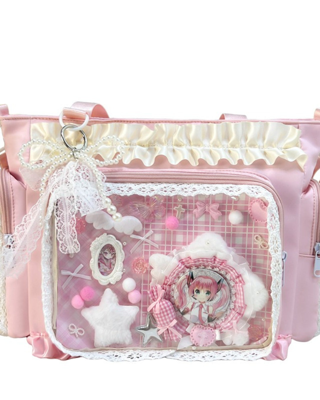 Itamoon Lace Ruffle Crossbody Ita Bag