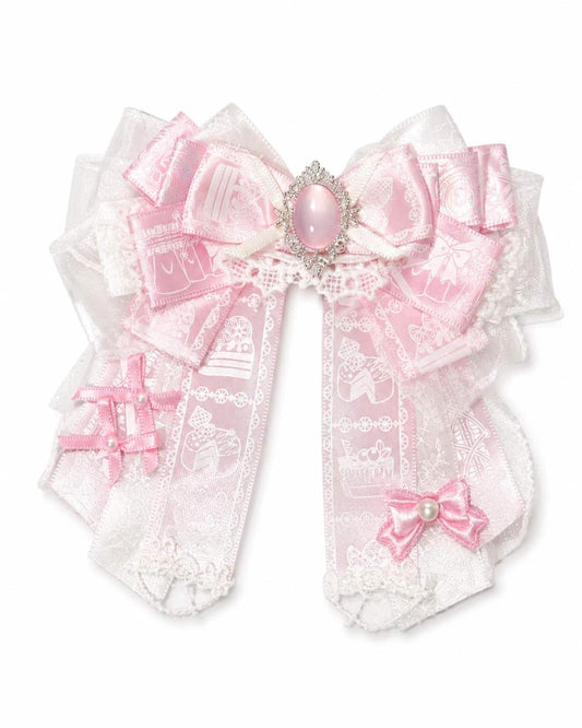 Itamoon Brooch – Kawaii Bunny & Cat Ear Ribbon Bow Pin