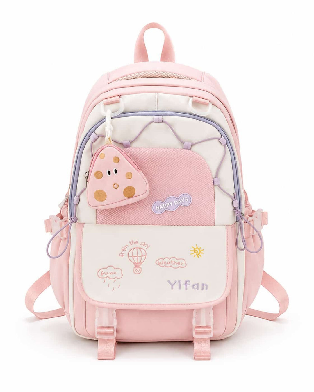 Itamoon Backpack – Cute Kawaii Mushroom Mesh Pocket School Bag