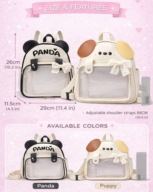 Itamoon Ita Bag Backpack – Cute Panda & Puppy Kawaii Bag