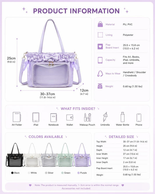 Itamoon Ruffle Kawaii Ita Bag Shoulder Tote