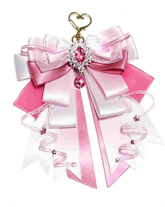 Itamoon Charm – Kawaii Jewel Ribbon Bow Bag Pendant
