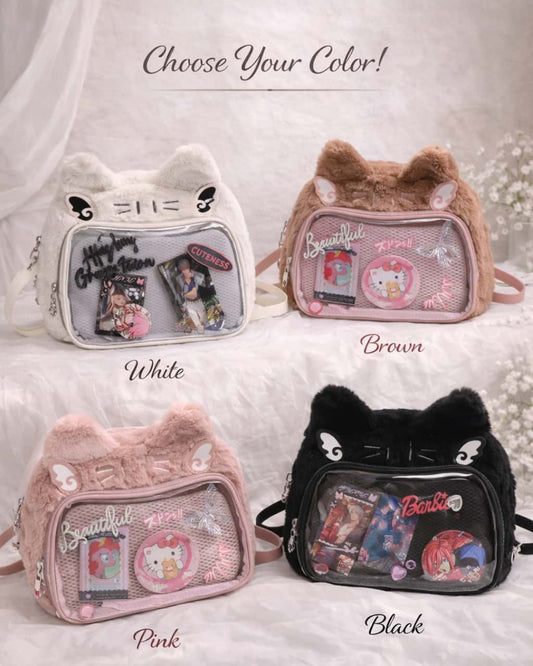 Itamoon Cat Ear Plush Kawaii Ita Bag