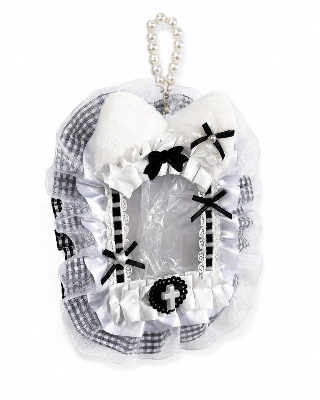 Itamoon Holder – Cozy Cat Lace Photocard Holder