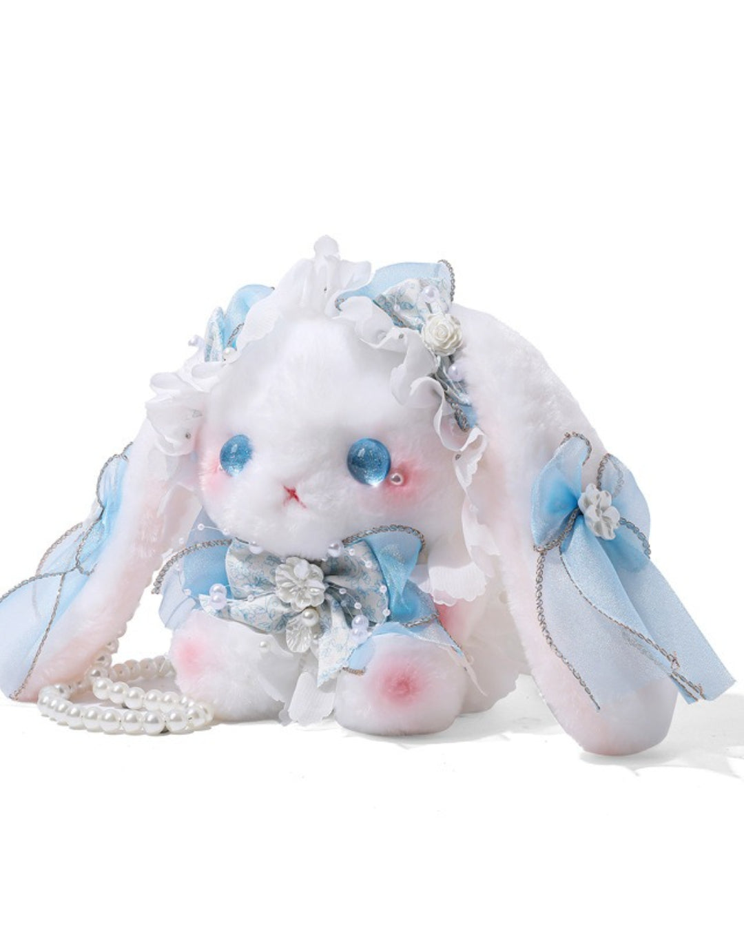 Itamoon Lolita Plush Angelcore Blue Bunny Bag