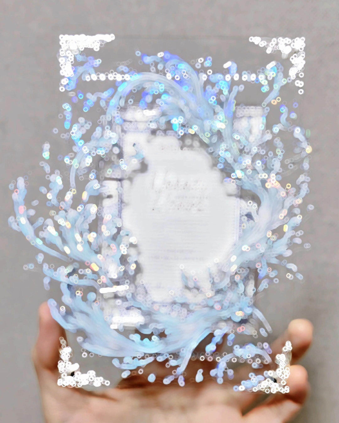 Itamoon Holder – Ocean Tide Acrylic Badge Holder