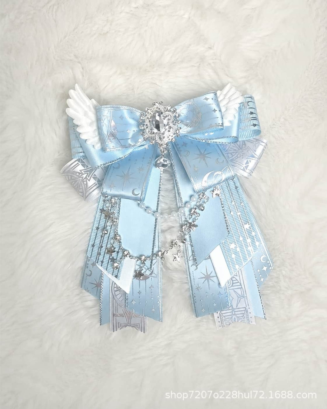 Itamoon Charm – Blue Celestial Bow Bag Charm