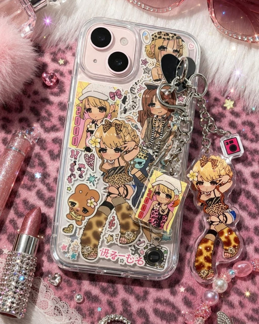 GyaruLab 3D Shibuya Decora Sticker Phone Cases - GyaruLab
