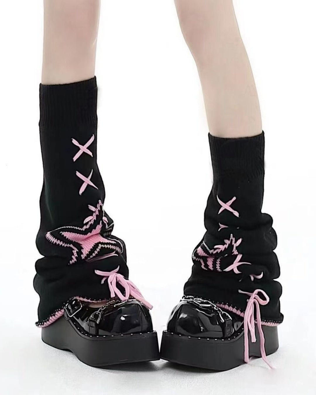 GyaruLab Butterfly Knit Leg Warmers - GyaruLab