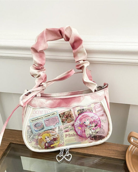 GyaruLab Clear Window Ita Bag – Kawaii Y2K Shoulder Bag - GyaruLab