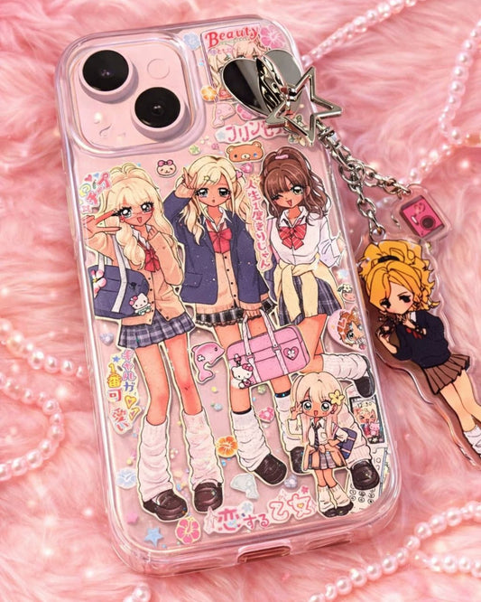 GyaruLab Handmade Shibuya Decora Sticker iPhone Case - GyaruLab