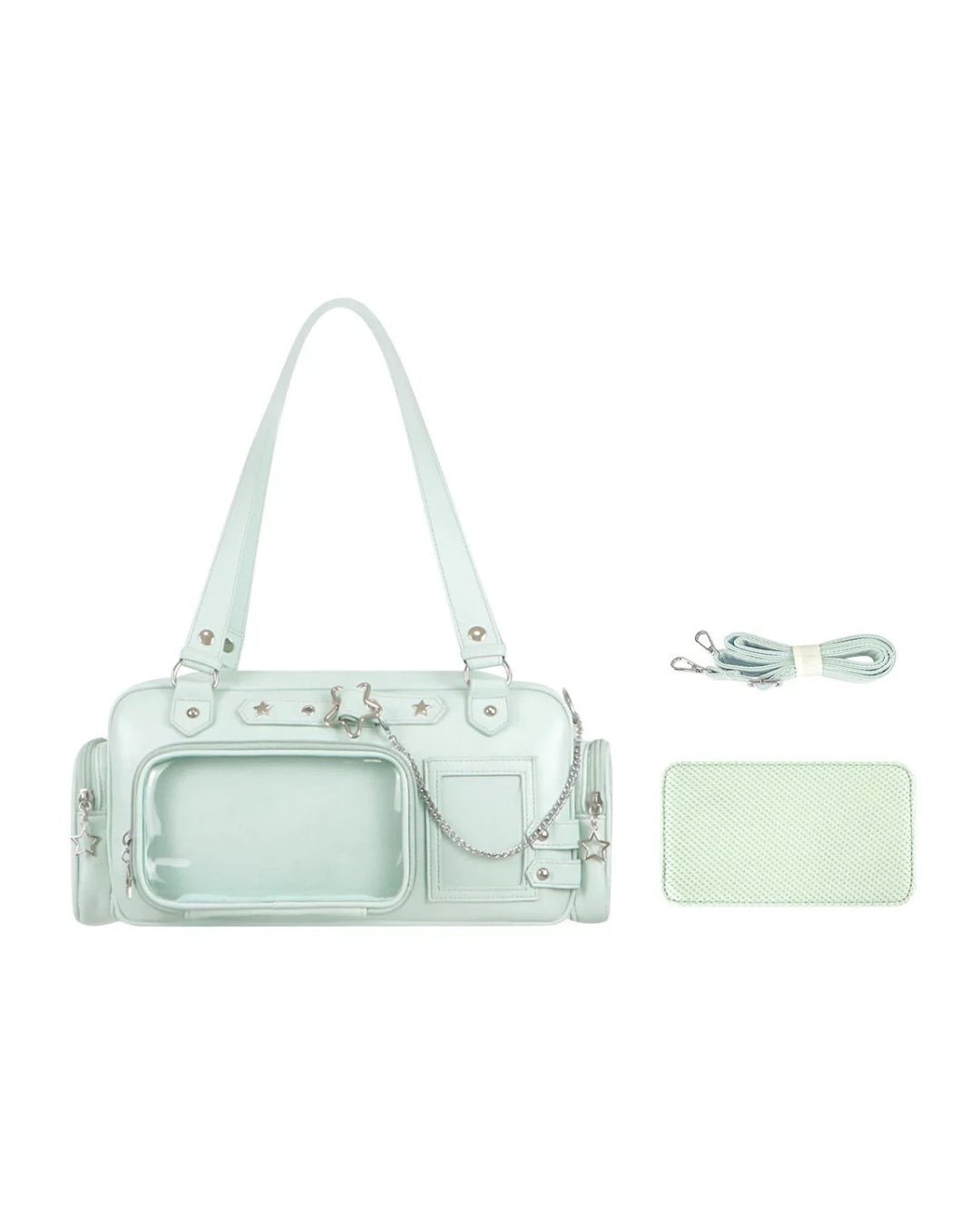 GyaruLab Minimalist Clear Pocket Ita Shoulder Bag - GyaruLab