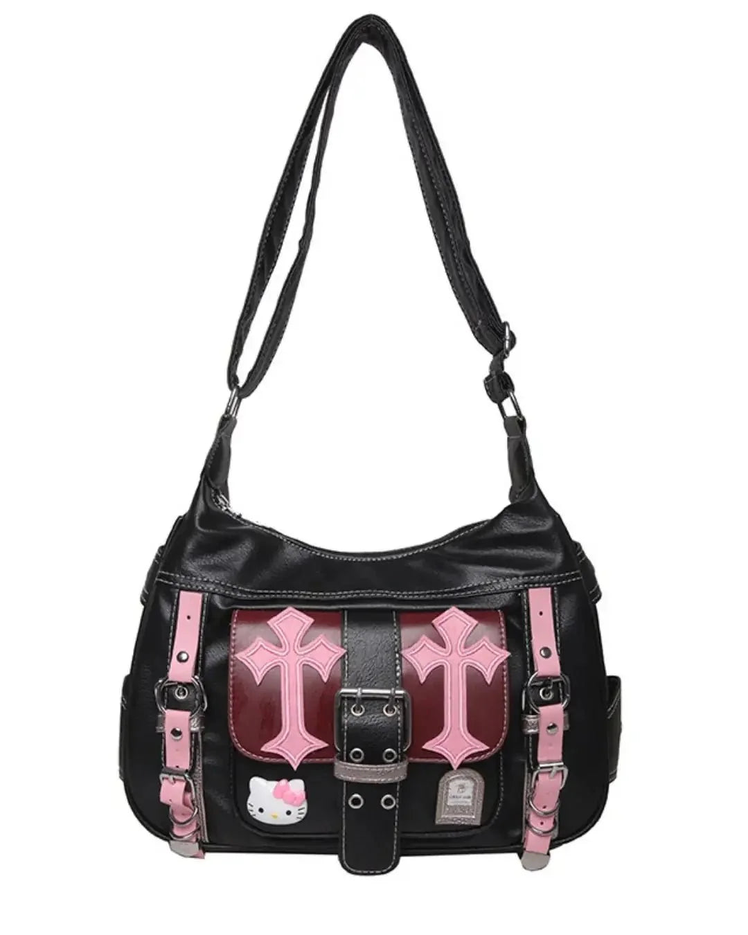 GyaruLab "Obsidian Cross" Hobo Bag - GyaruLab