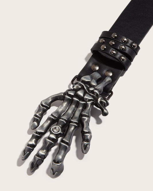 GyaruLab Rokku Skeleton Hand Punk Belt - GyaruLab