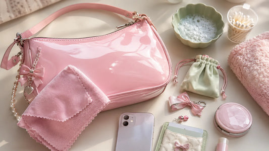 Glossy Kawaii Bag Care: How to Clean Shiny PU Without Dulling It