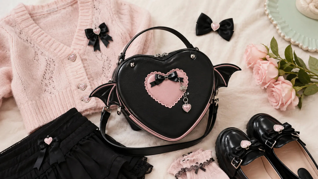 Heart Bat Wing Bag Guide: Sweet Dark Bag Ideas for Everyday Looks