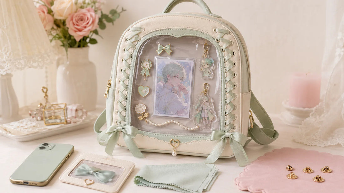 Lace-Up Clear Window Backpack Guide: Corset Details and Display Balance