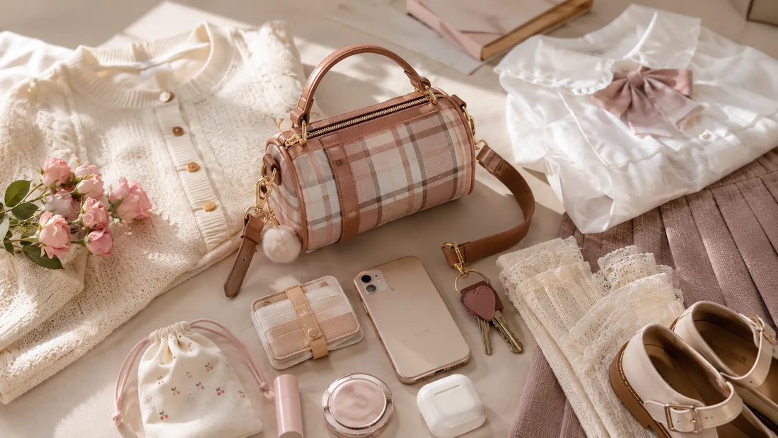 Plaid Mini Cylinder Bag Guide: How to Use a Small Plaid Bag for Daily Essentials