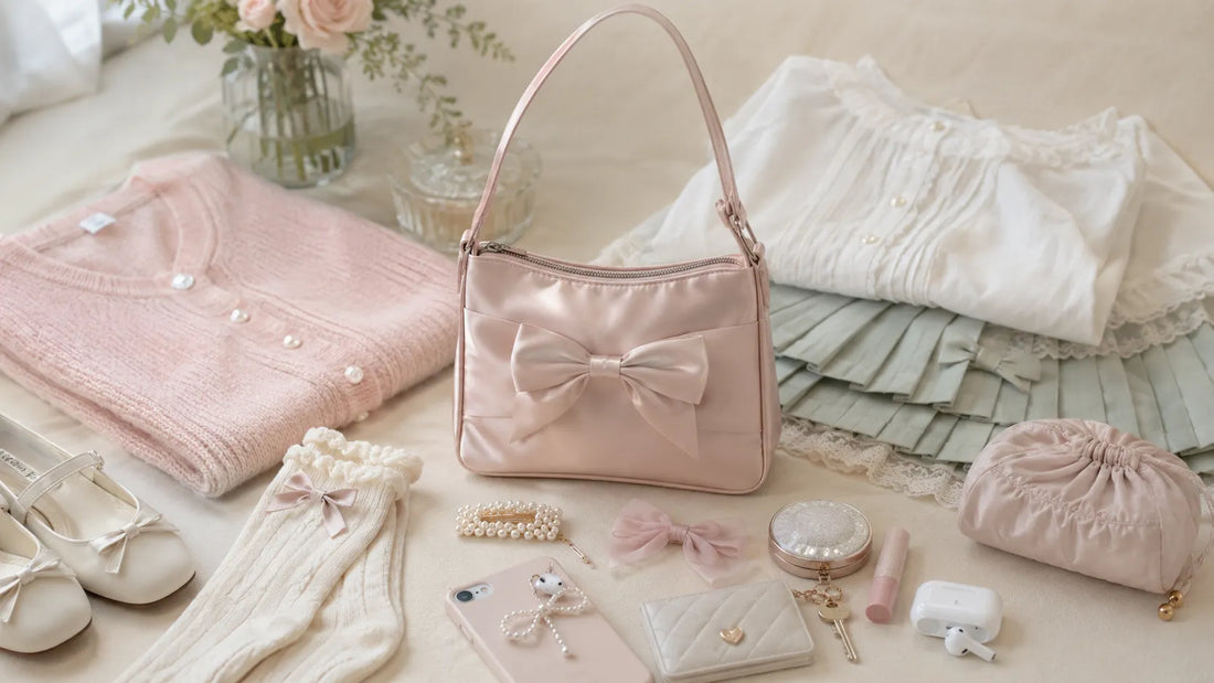 Satin Bow Bag Guide: Soft Texture Styling for Dressy Kawaii Looks