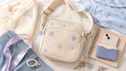 Star Canvas Crossbody Bag Guide: Pastel Celestial Everyday Styling