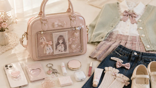 Vintage Glossy Display Pocket Handbag Guide: Retro Kawaii With Clear Pockets