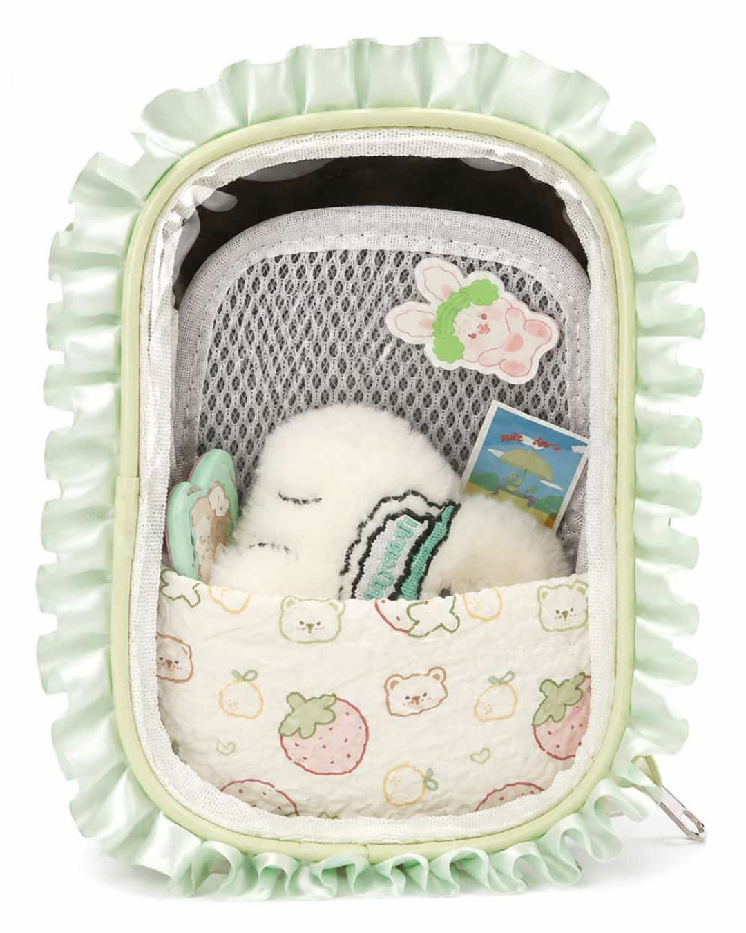 Itamoon Ita Bag – Cute Kawaii Mini Ruffle Clear Window Crossbody Bag