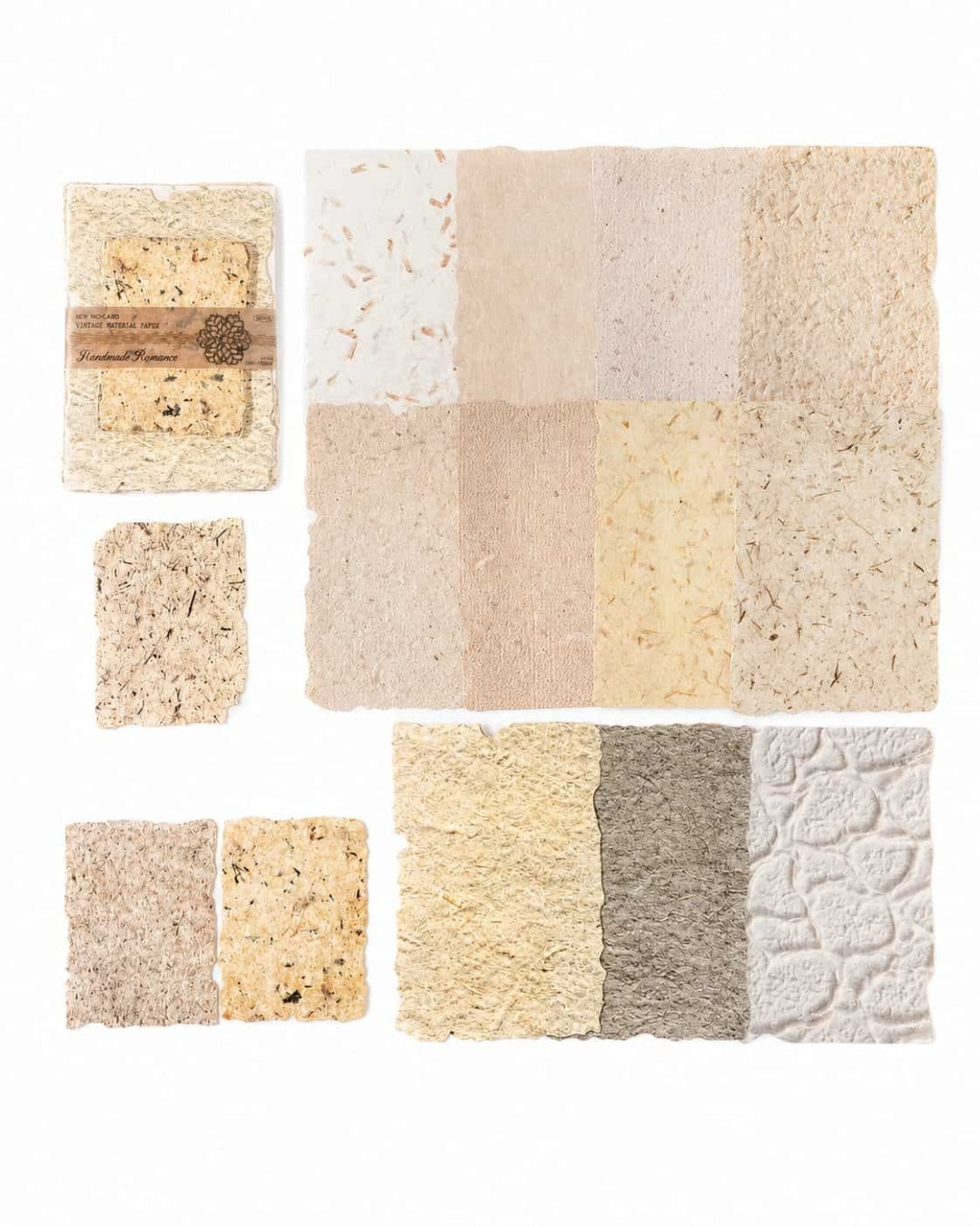 Itamoon Decor – Paper Light Vintage Relief Fabric Collage Paper