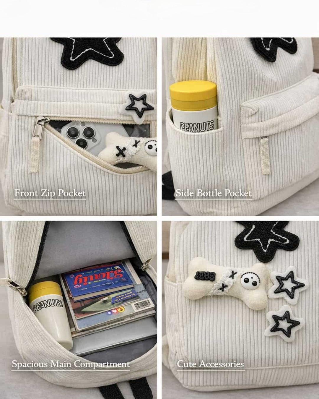 Itamoon Star Plush Kawaii Backpack