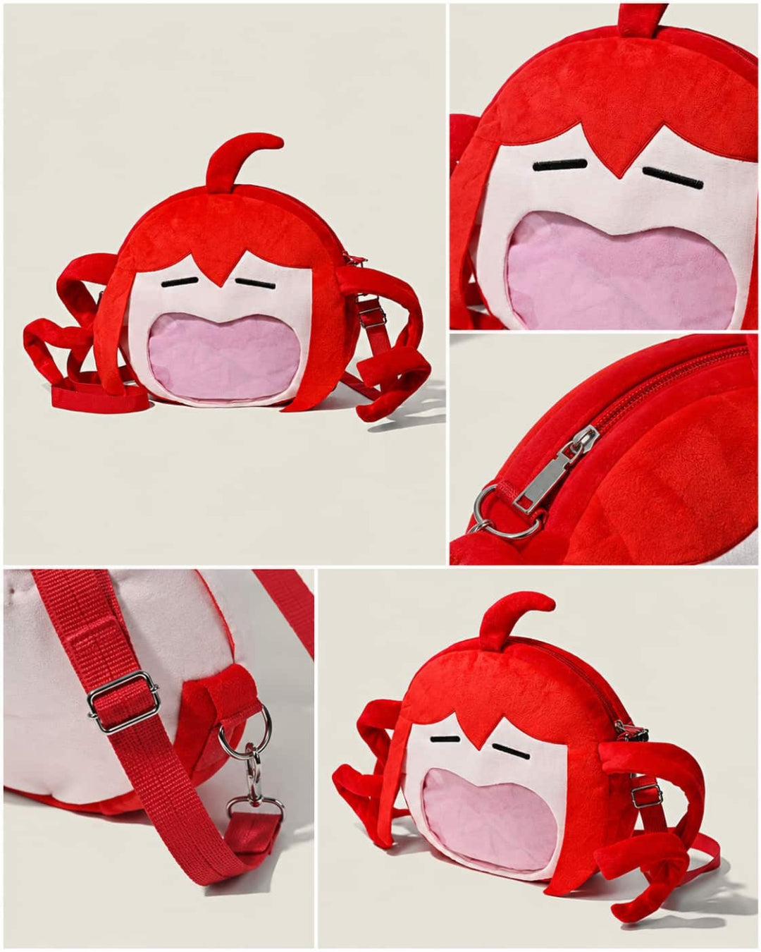 Itamoon Ita Bag – Cute Kawaii Red Crab Plush Shoulder Bag