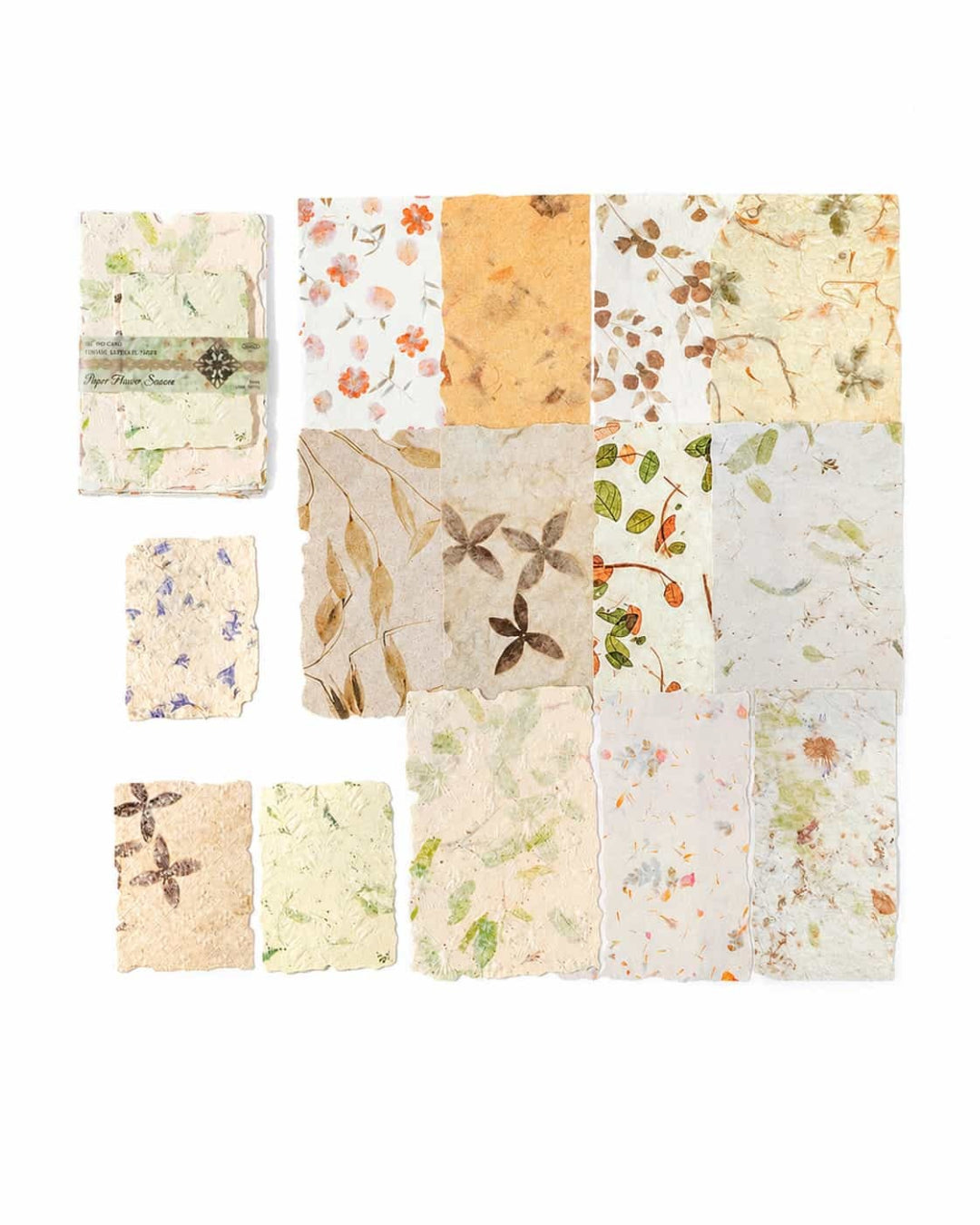 Itamoon Decor – Paper Light Vintage Relief Fabric Collage Paper