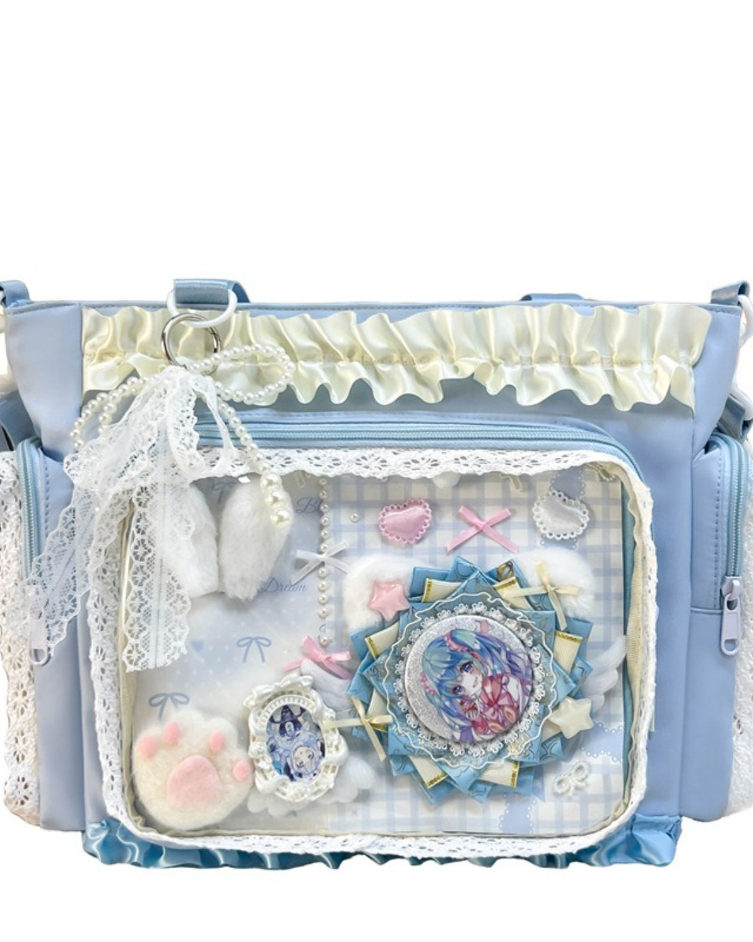 Itamoon Lace Ruffle Crossbody Ita Bag