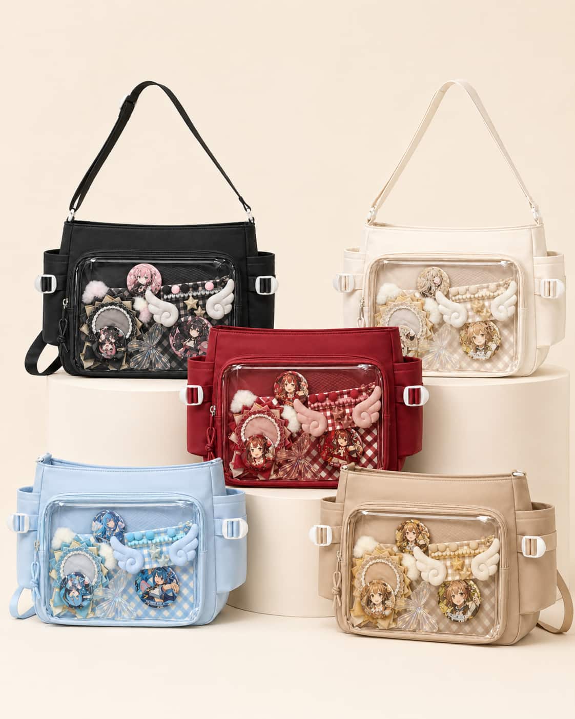 Itamoon Ita Bag – Cute Kawaii Clear Window Shoulder Tote