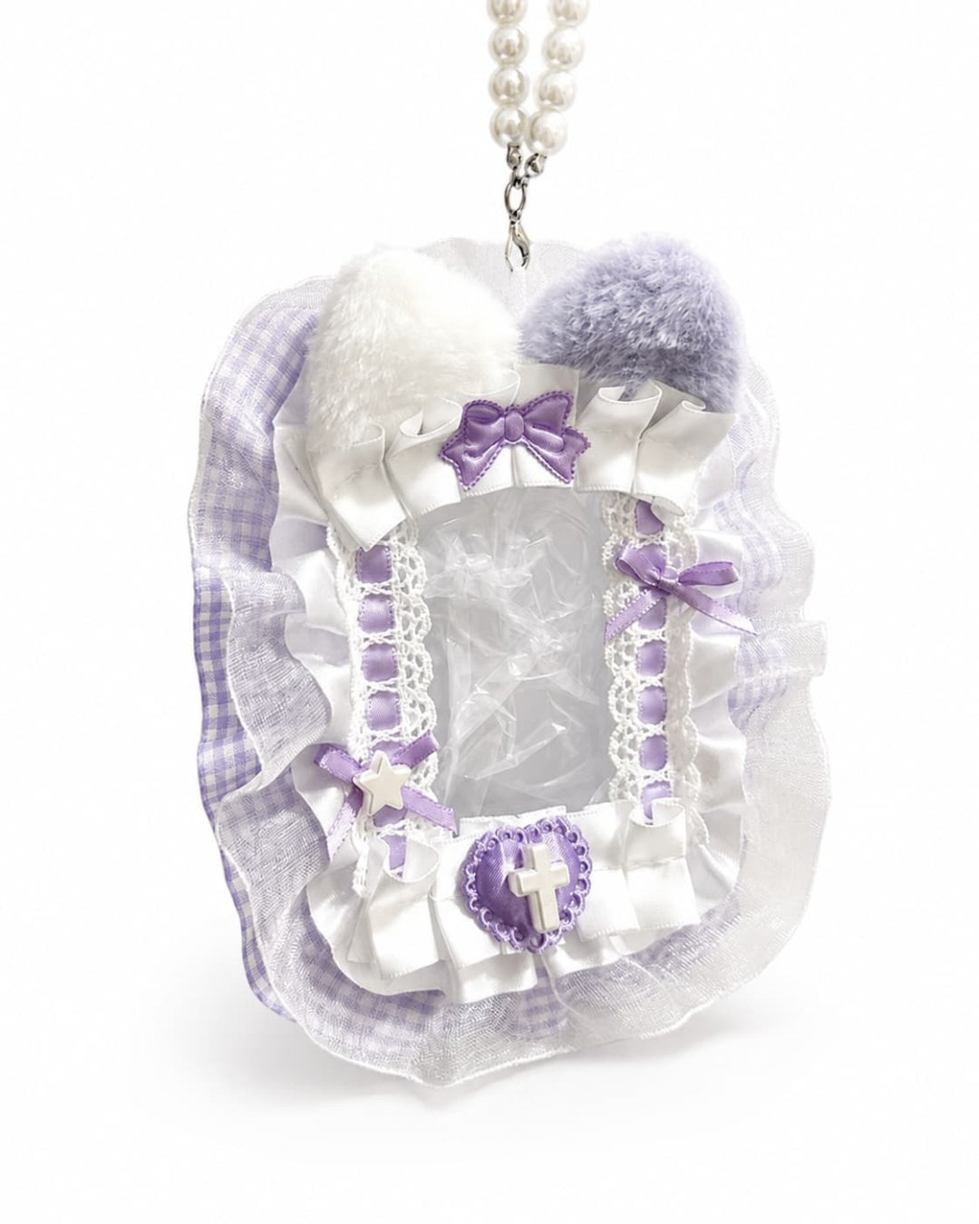 Itamoon Holder – Cozy Cat Lace Photocard Holder