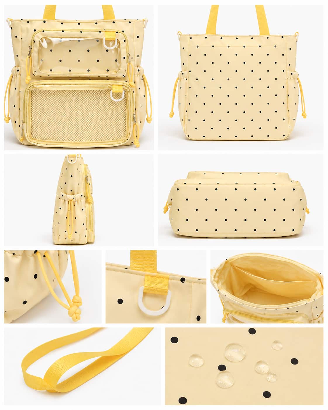 Itamoon Ita Bag – Cute Kawaii Polka Dot Clear Window Shoulder Bag