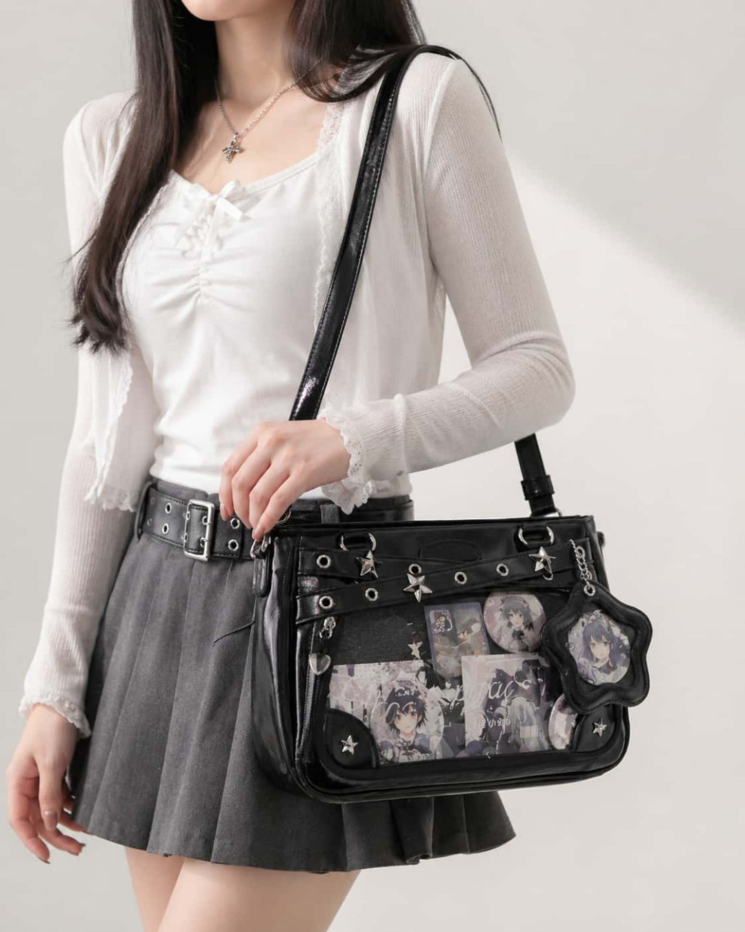 Itamoon Ita Bag – Cute Kawaii Clear Window Shoulder Tote Bag
