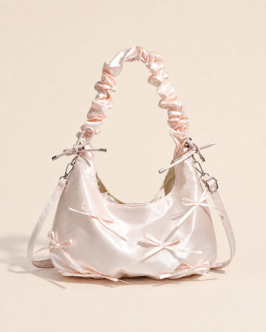 Itamoon Bow Bag – Cute Kawaii Satin Shoulder Bag
