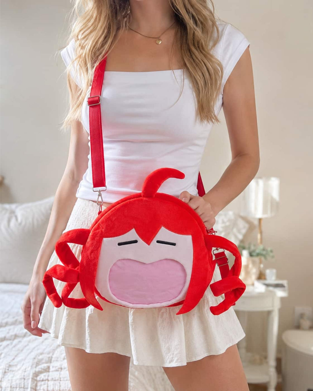 Itamoon Ita Bag – Cute Kawaii Red Crab Plush Shoulder Bag