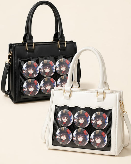 Itamoon Kawaii Ita Bag – Cute PU Leather Clear Window Handbag