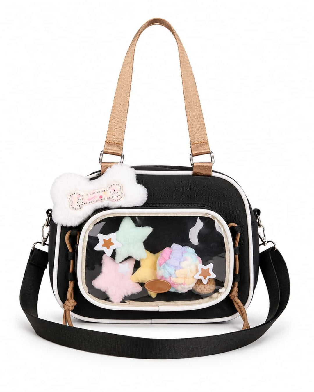 Itamoon Ita Bag – Cute Kawaii Clear Window Plush Display Shoulder Bag