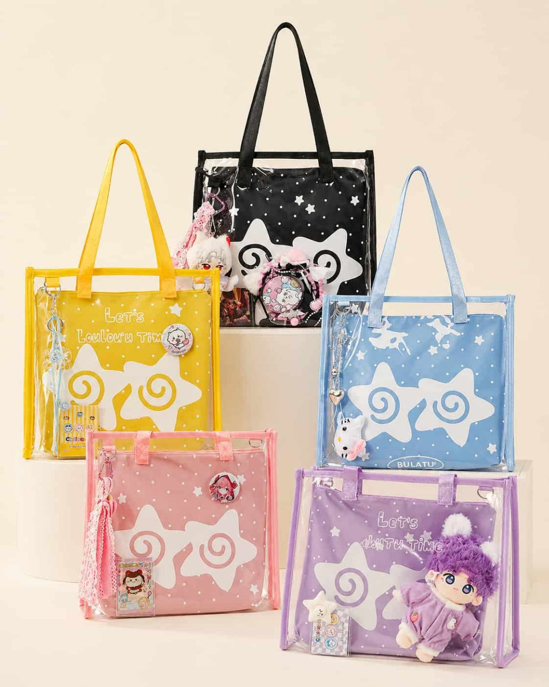 Itamoon Ita Bag – Cute Kawaii Clear PVC Tote Bag