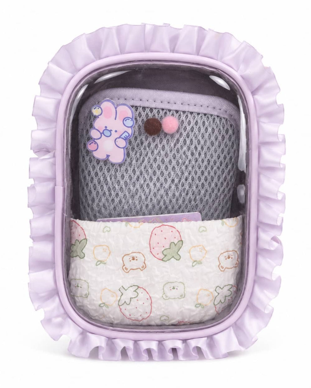 Itamoon Ita Bag – Cute Kawaii Mini Ruffle Clear Window Crossbody Bag