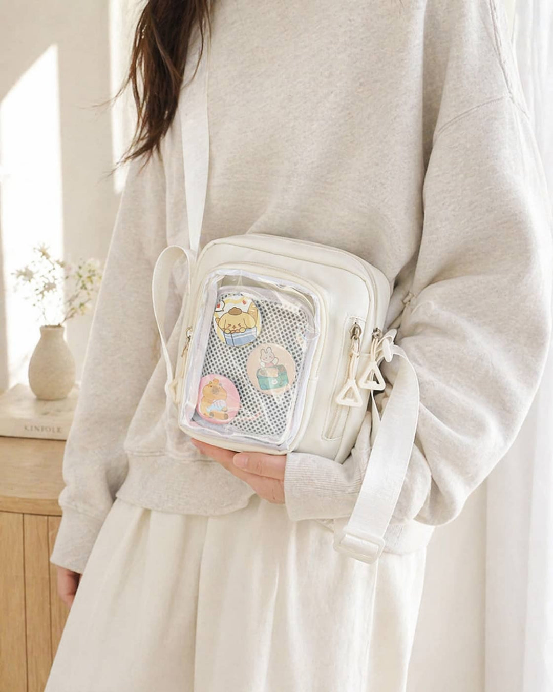 Itamoon Mini Kawaii Ita Bag – Cute Clear Window Crossbody Bag