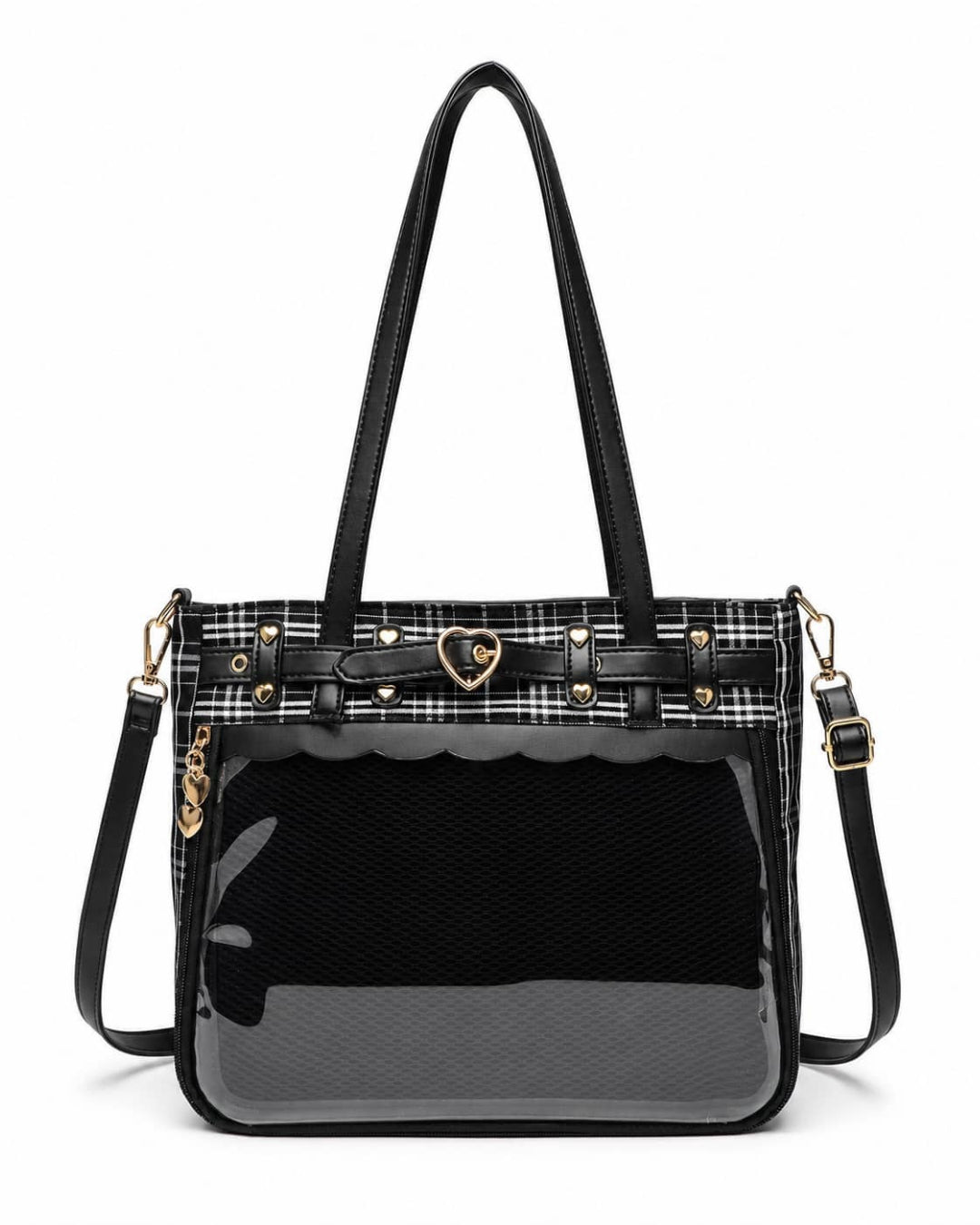 Itamoon Plaid Ita Bag Tote – Clear Window Shoulder Bag