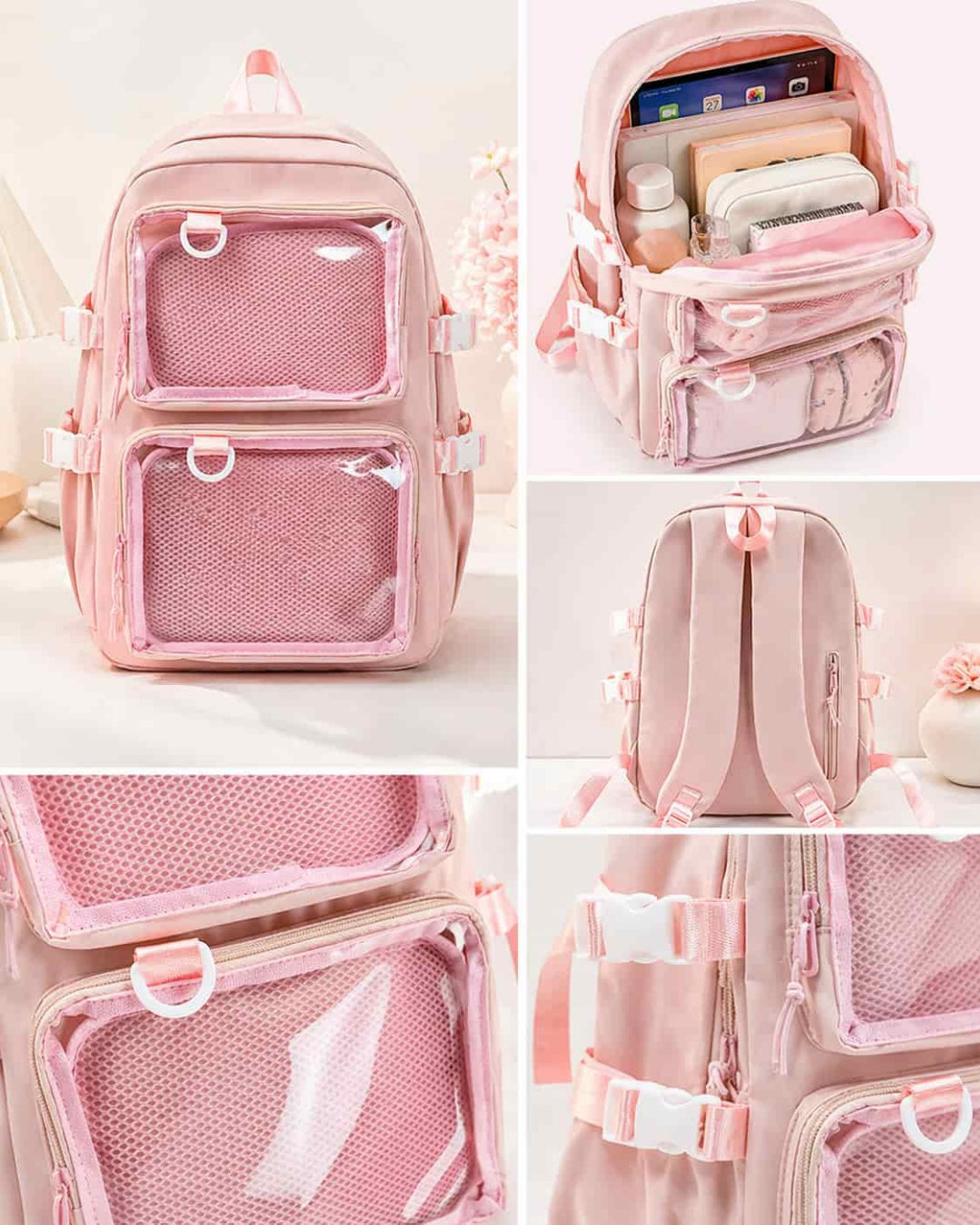 Itamoon Kawaii Ita Bag Backpack with Double Display Windows