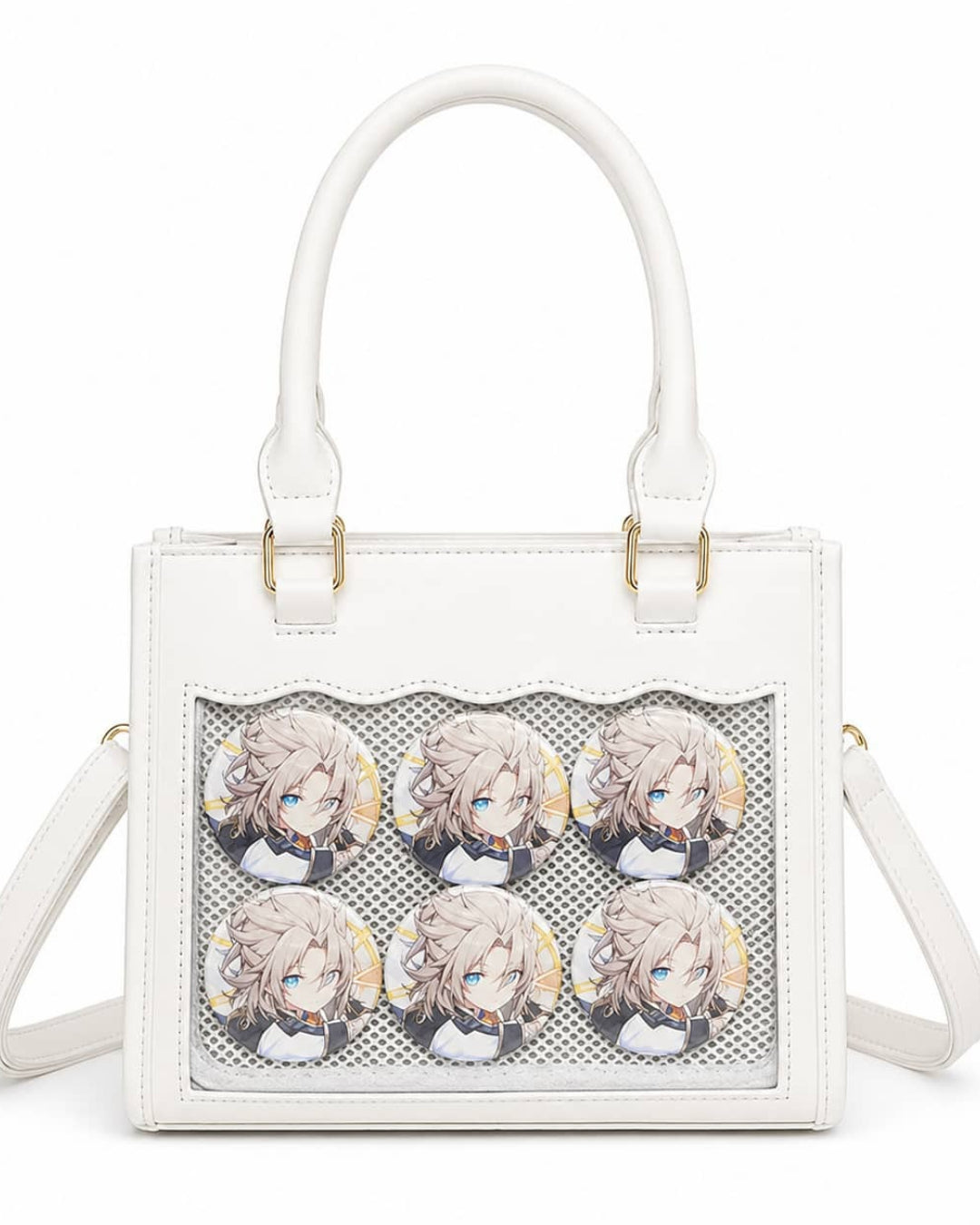 Itamoon Kawaii Ita Bag – Cute PU Leather Clear Window Handbag