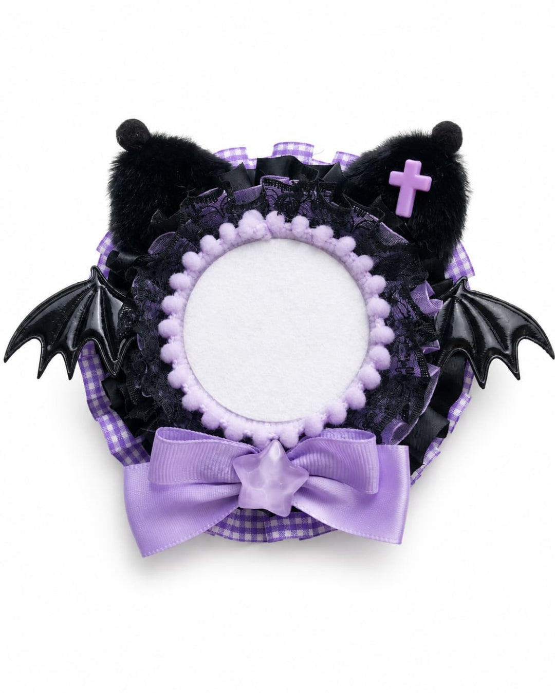 Itamoon Holder – Cat Wing 58–75mm Badge Rosette